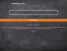 Tablet Screenshot of masterbears.com